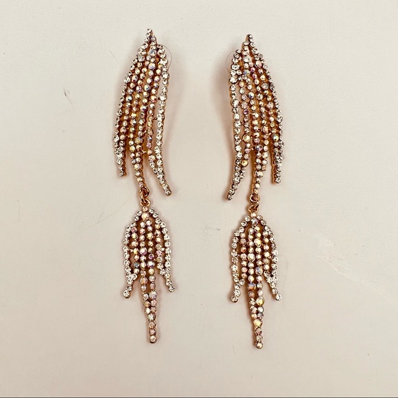 NWT CRYSTAL STATEMENT CHOKER NECKLACE & EARRINGS BRIDAL WOMEN JEWELRY SET - Picture 11 of 11